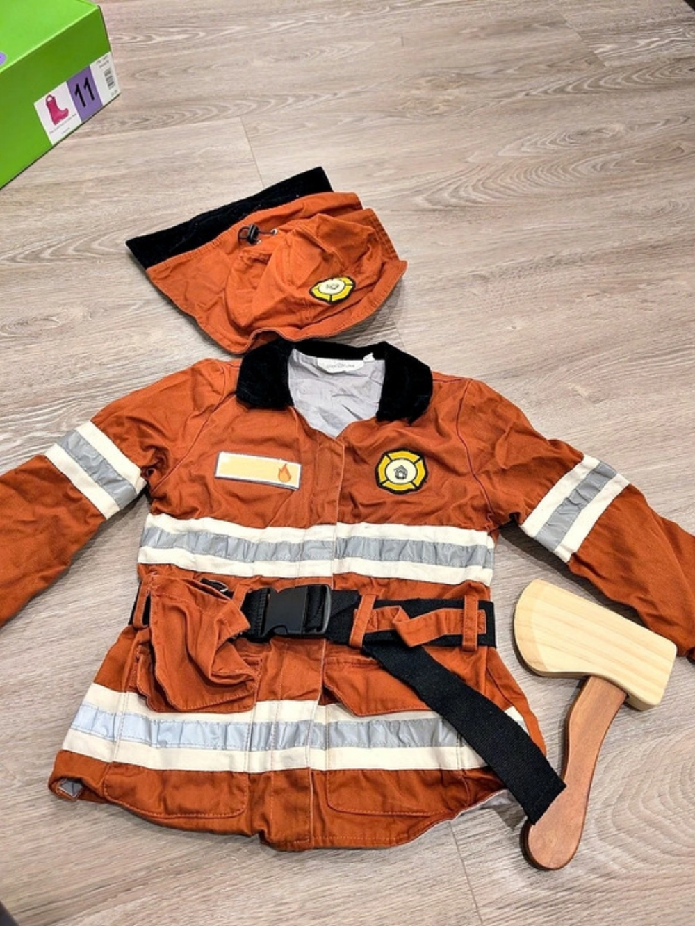 Cocovillage Firefighter Costume Set Girls Size 4/5T Like New